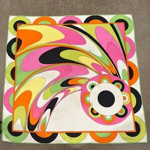 Emilio Pucci Silk Scarf with Abstract Design